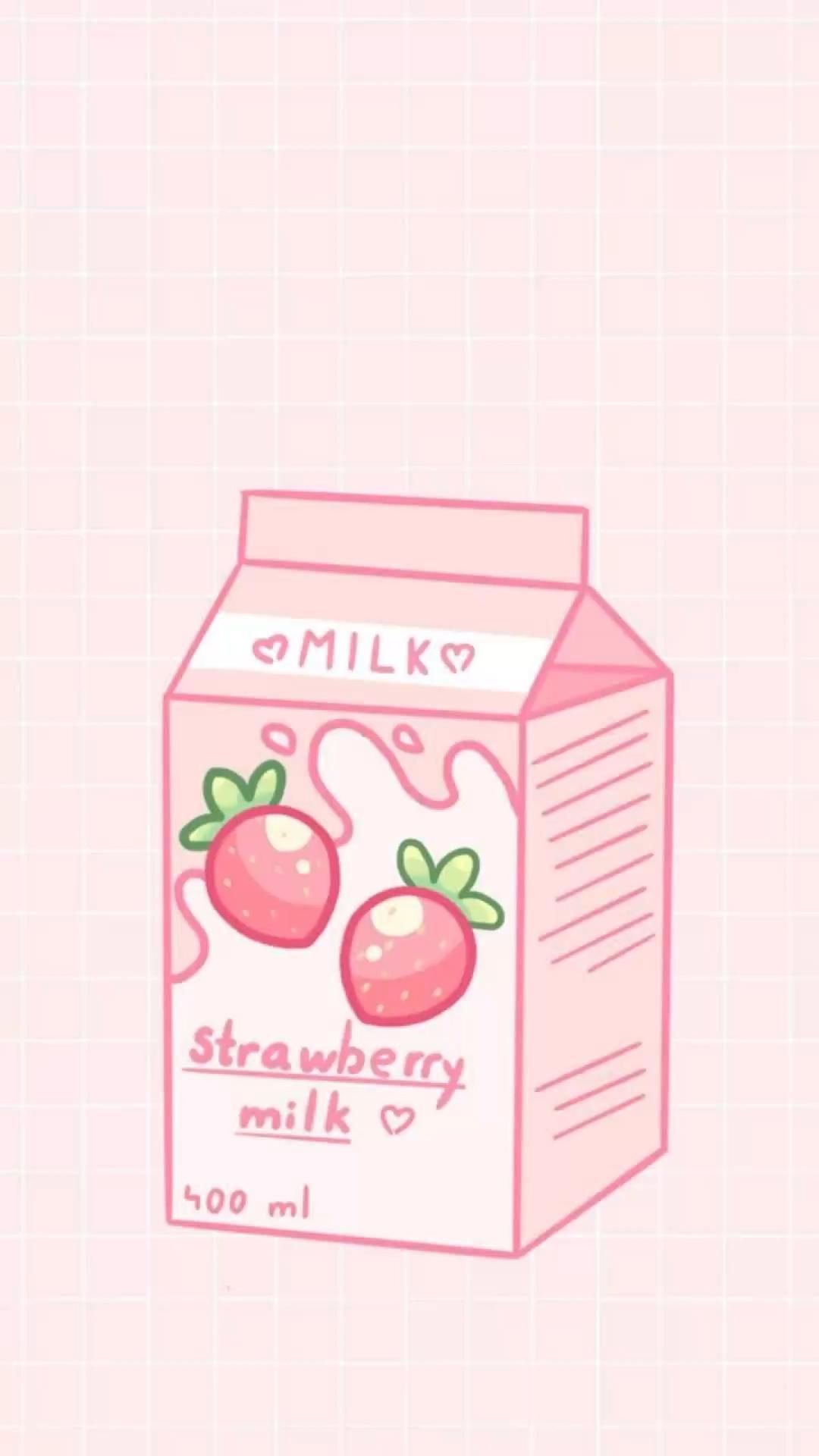 wallapaper # milk # ideas. Kawaii wallpaper, Pink wallpaper anime, Wallpaper iphone cute