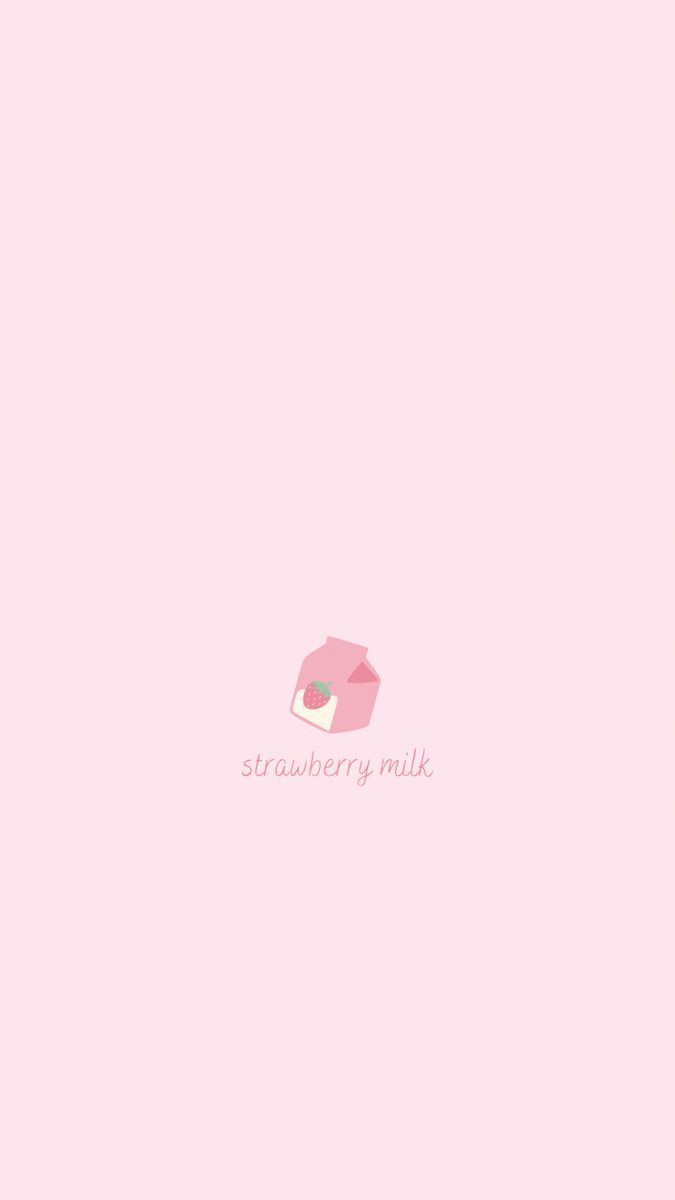 strawberry milk. iPhone wallpaper kawaii, Phone wallpaper pink, Cute pastel wallpaper