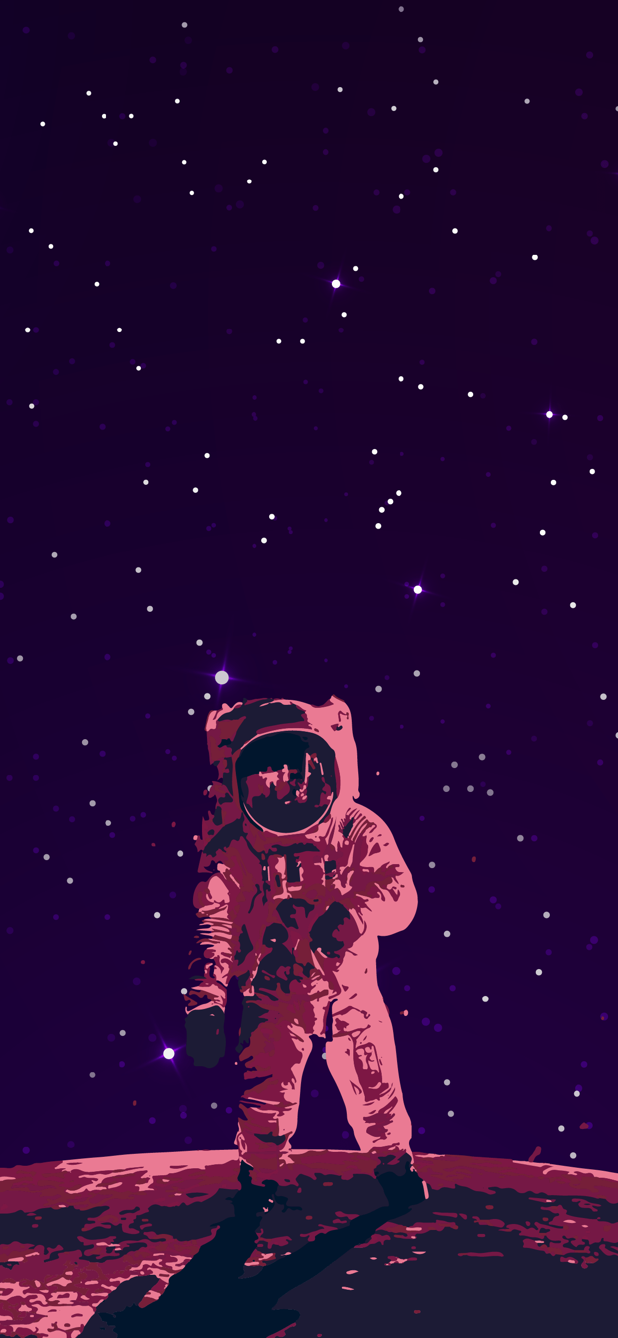 A man in an astronaut suit standing on the moon - Astronaut