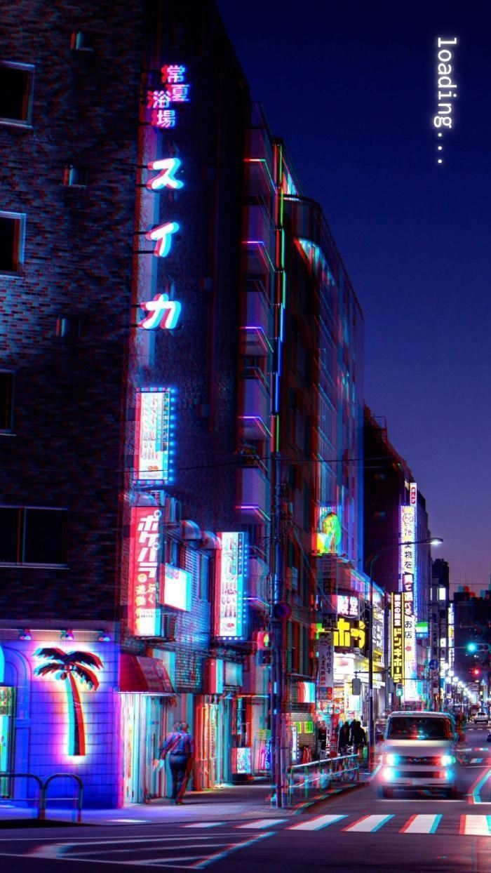 Aesthetic neon lights on the streets of Tokyo - Cyberpunk