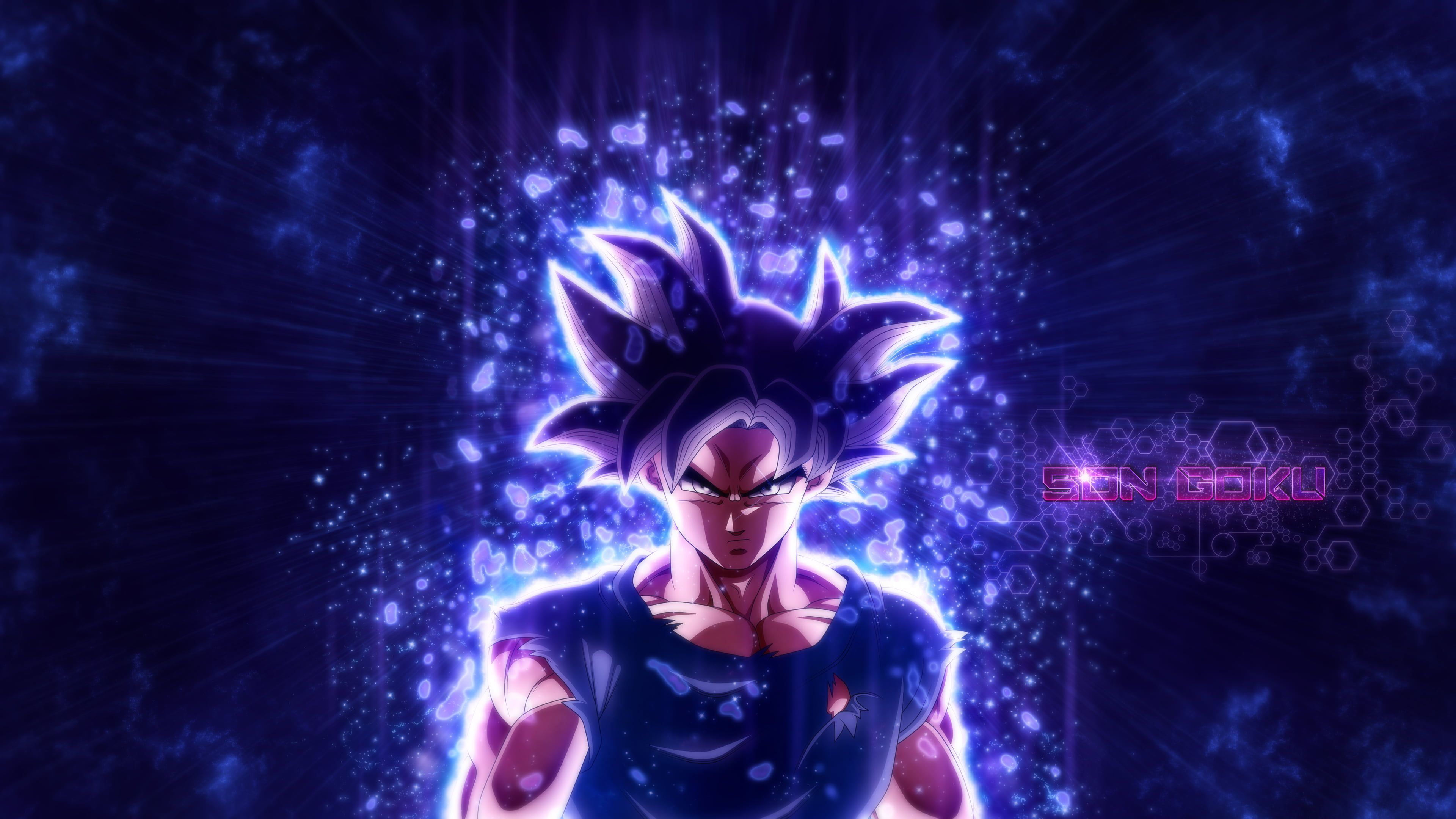 A wallpaper of a character from the anime series Dragon Ball Super - Dragon Ball, Goku