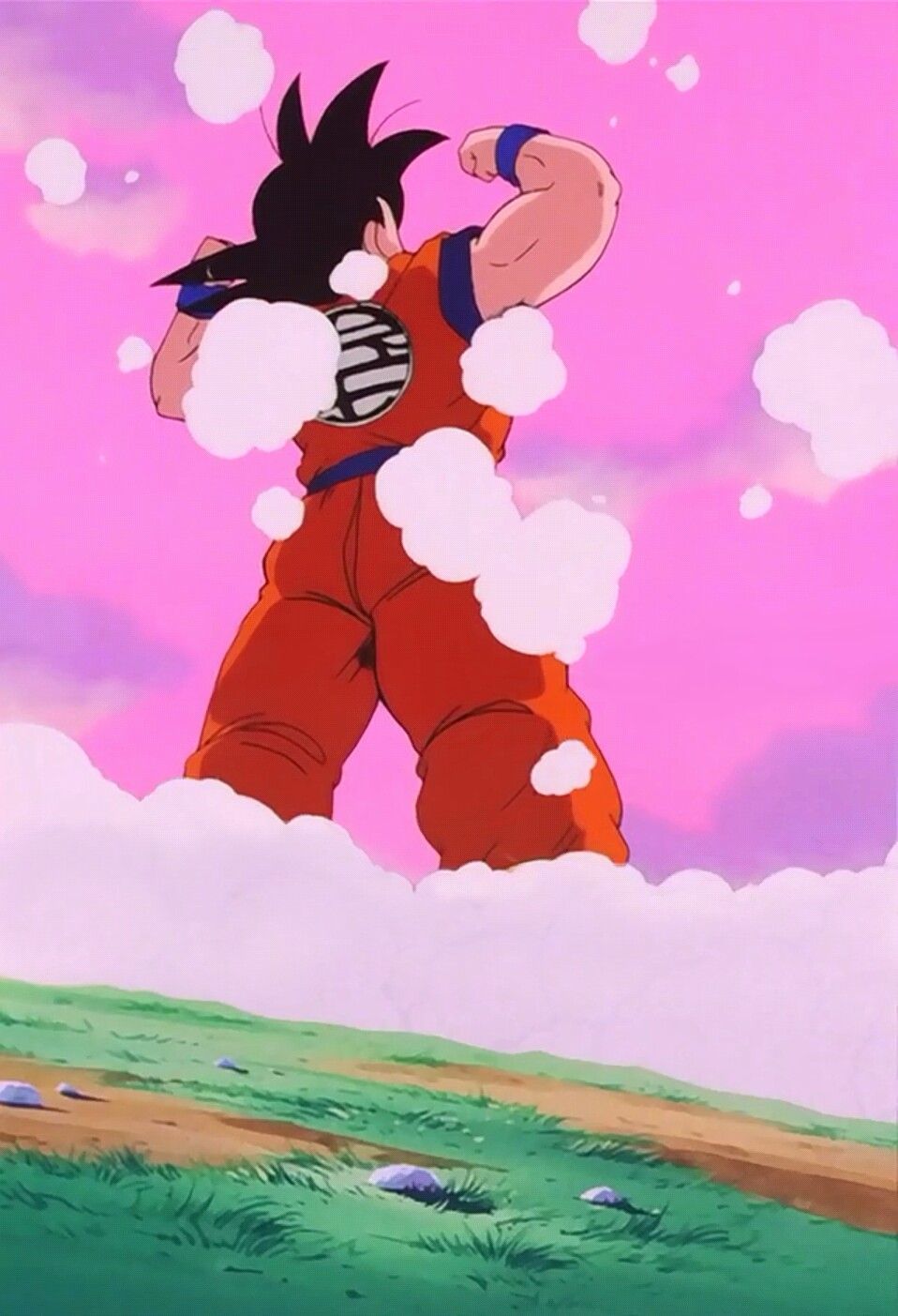 Dragon ball z goku in the clouds - Dragon Ball