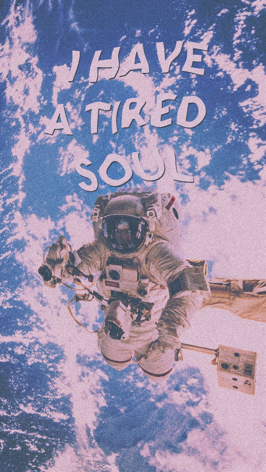 A poster that says i have fried soul - Astronaut