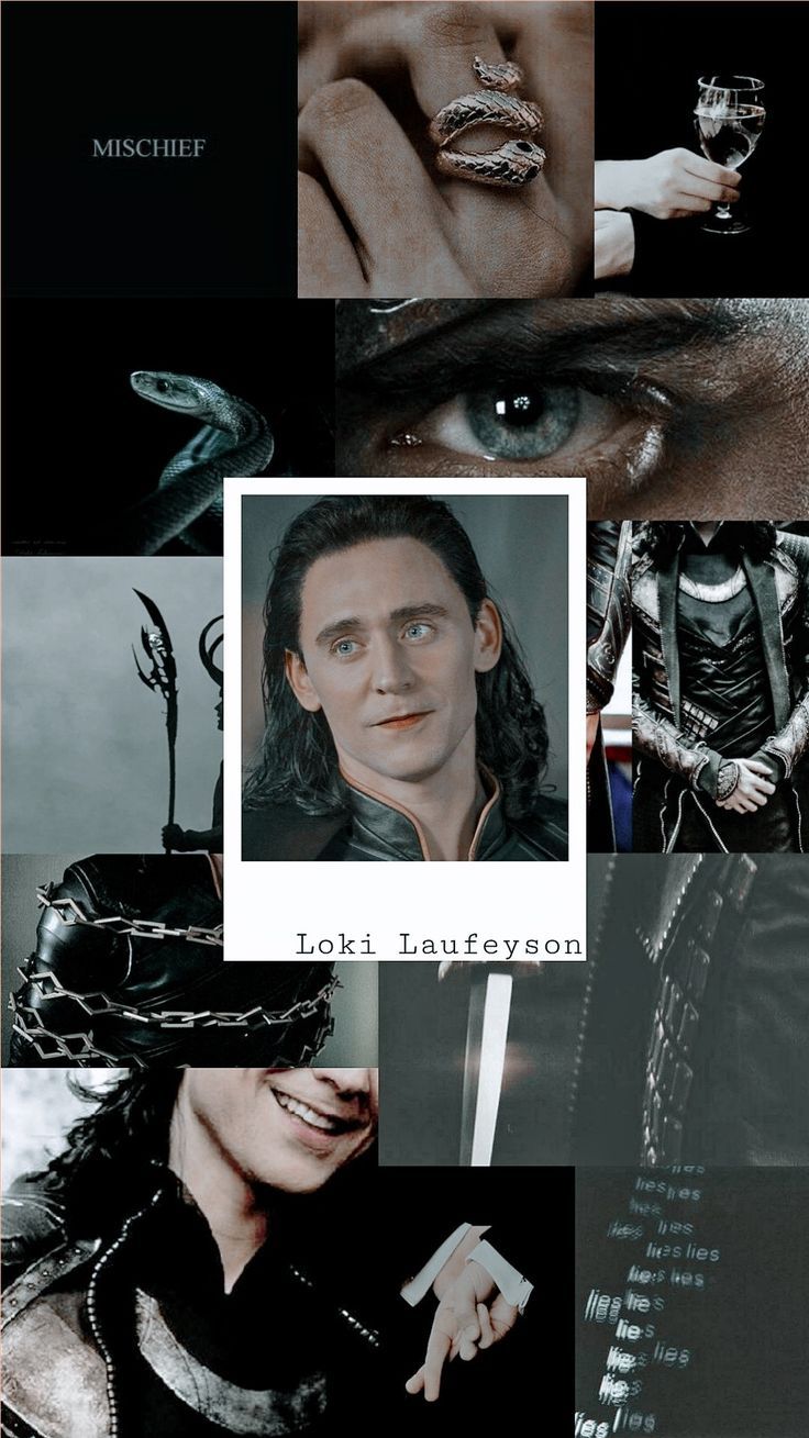 A collage of images with the words loki and thor - Loki