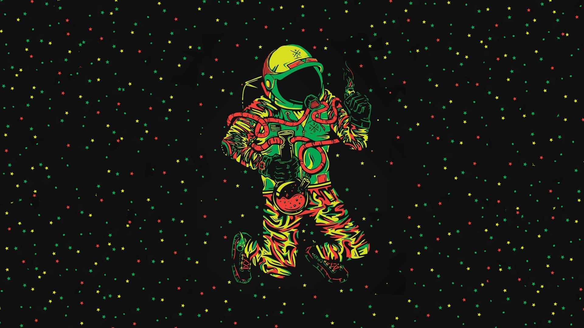 Cool Astronaut Art Wallpaper