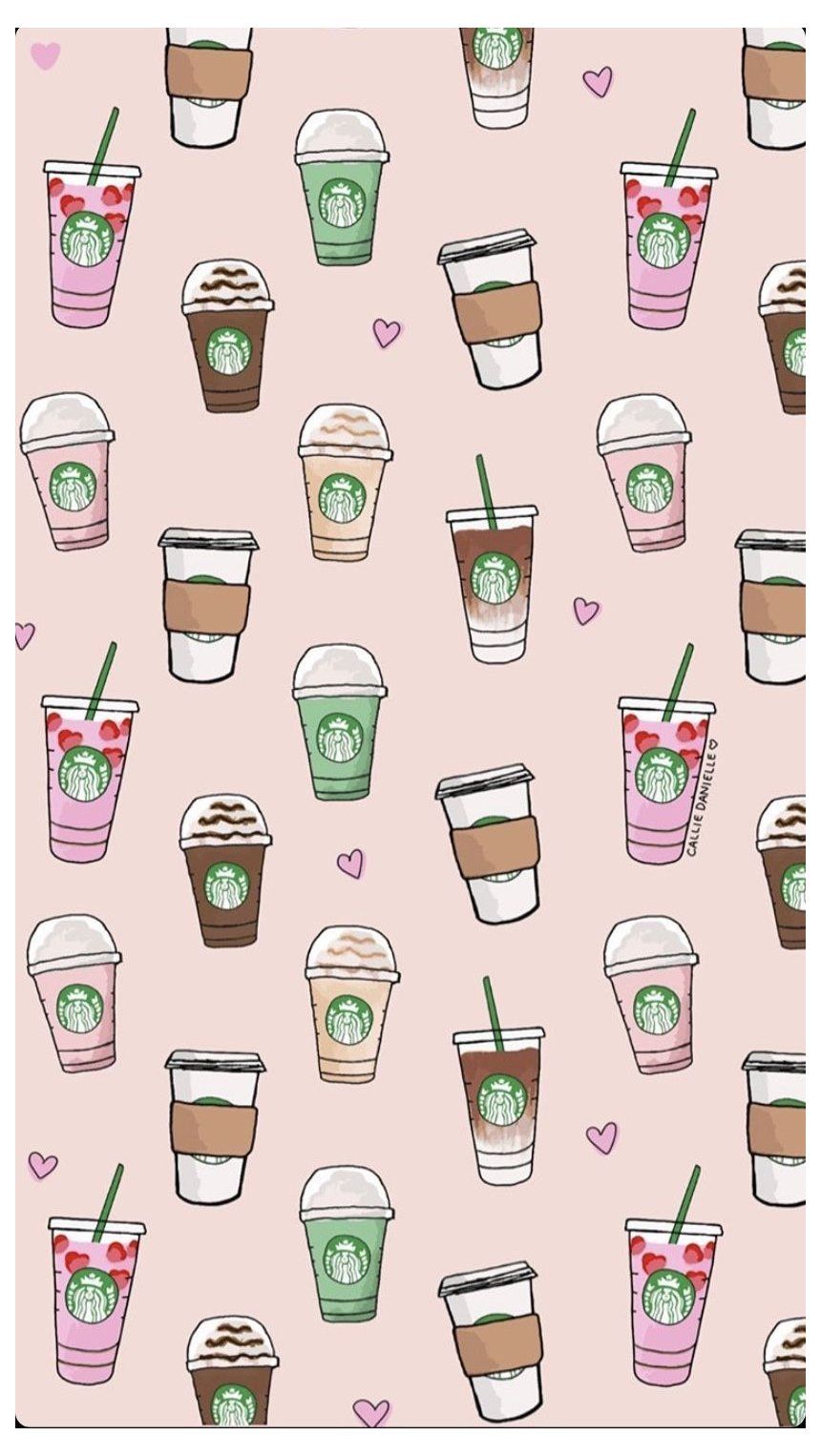 iPhone Wallpaper, Cute Background, Starbucks #backgroundforphones. Starbucks wallpaper, Coffee wallpaper iphone, Cute background for iphone