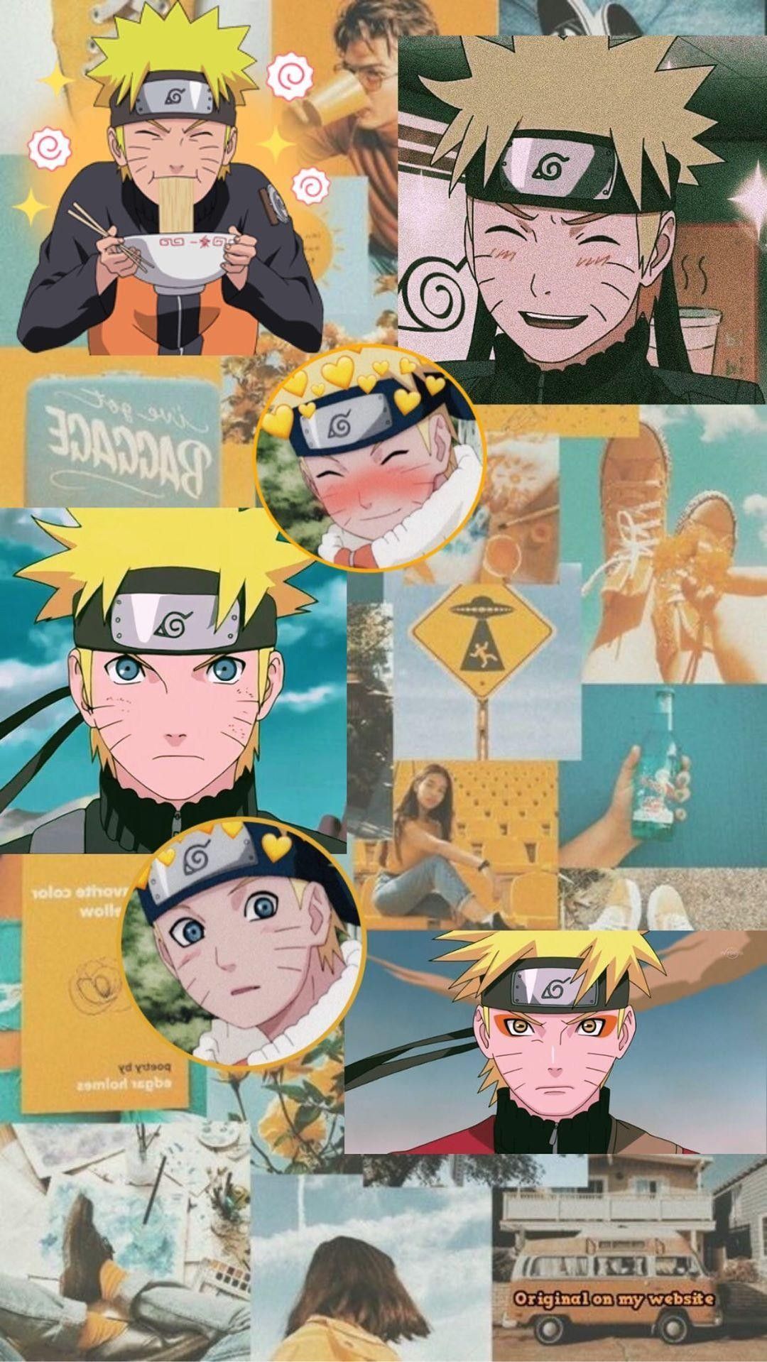 A collage of images with different characters from naruto - Naruto