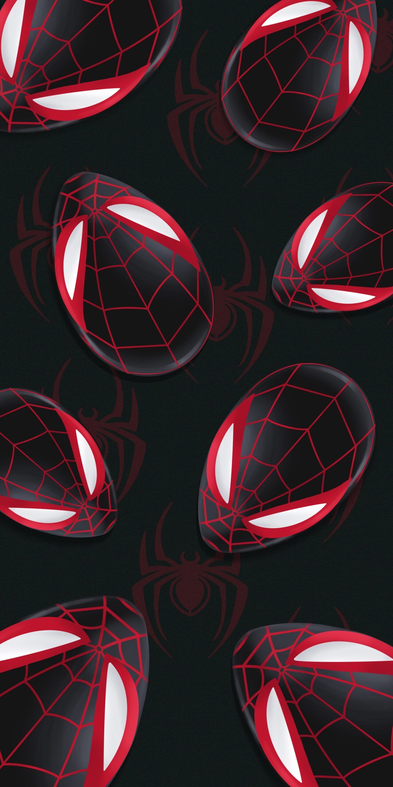 Spider Man Miles Morales Head Dark Wallpaper