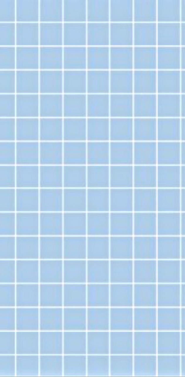 Blue and white grid wallpaper