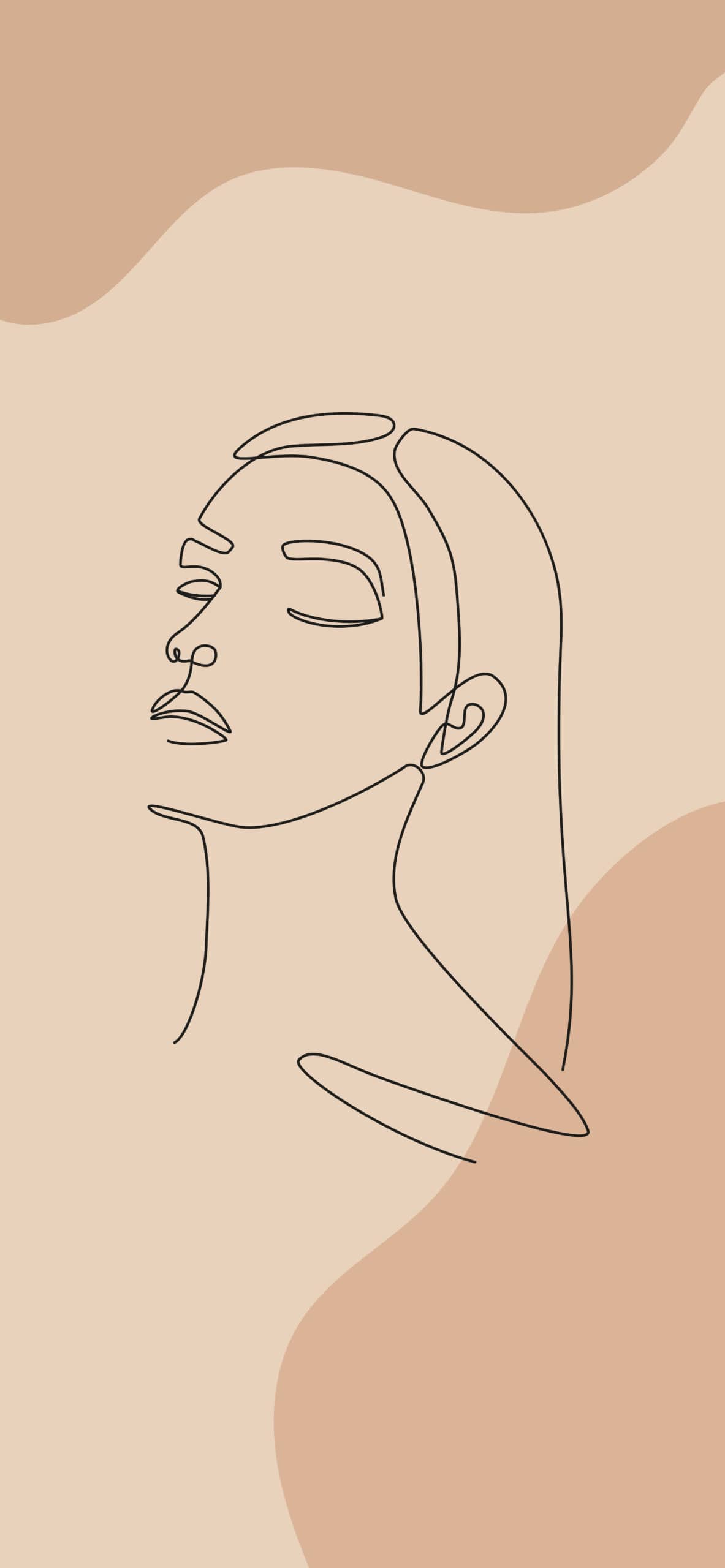 A drawing of the face and body - Boho