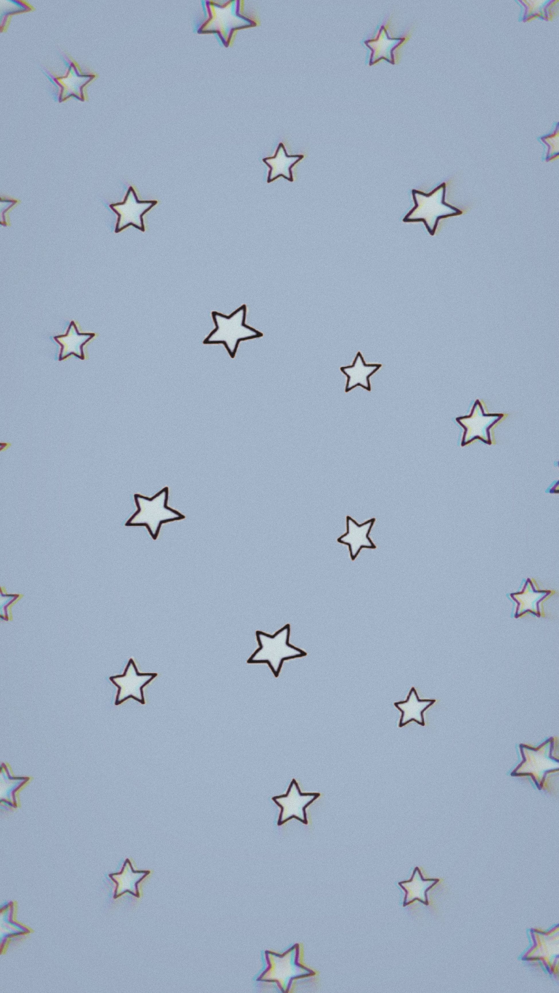 A blue sky with many white stars - Stars