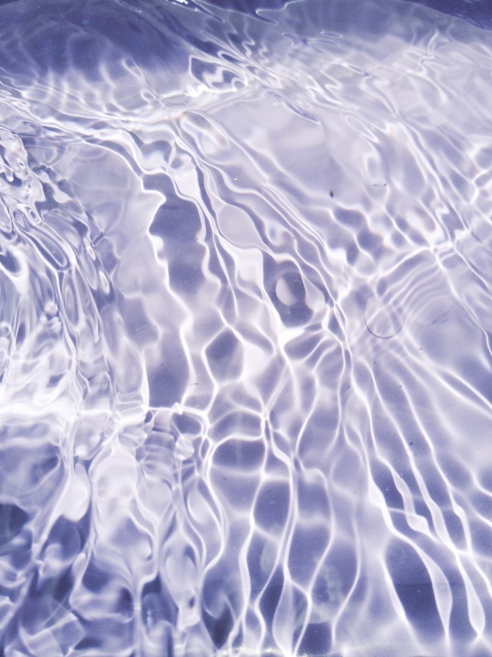 A close up of water with ripples - Water