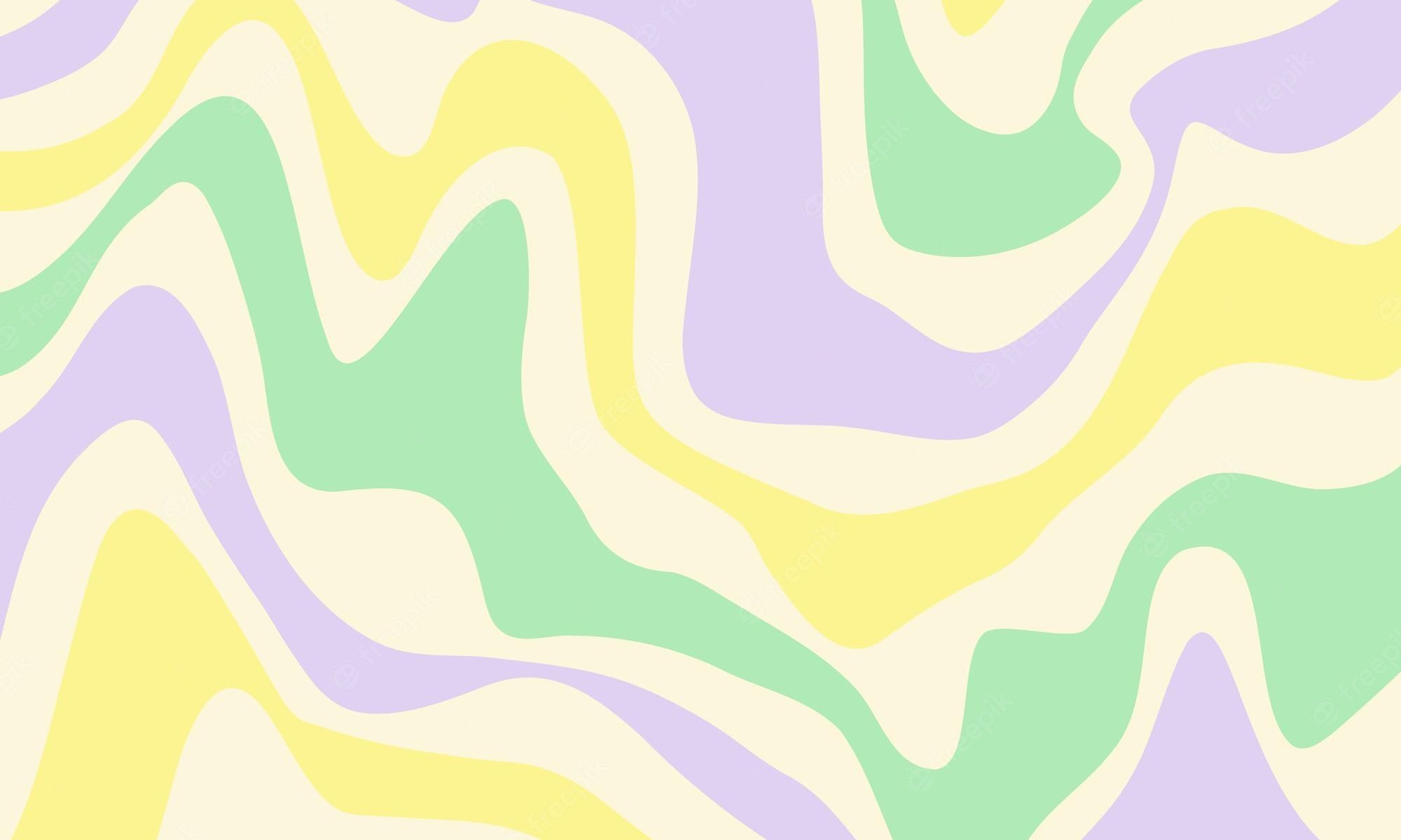 A pastel-colored abstract pattern - 2000s, Y2K