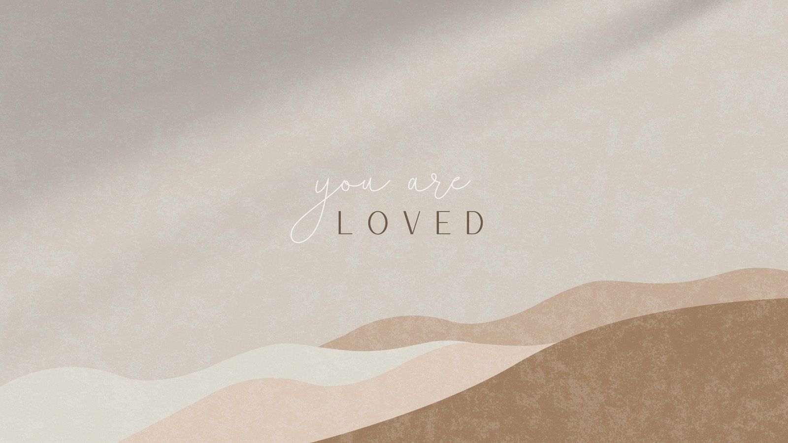 A poster with the words you are loved - Boho