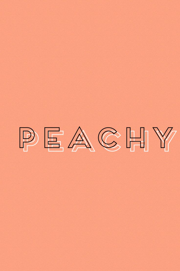 Peachy background with the word peachy in the middle - Peach