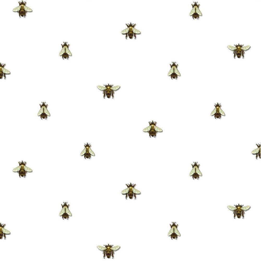 A pattern of bees on white background - Bee