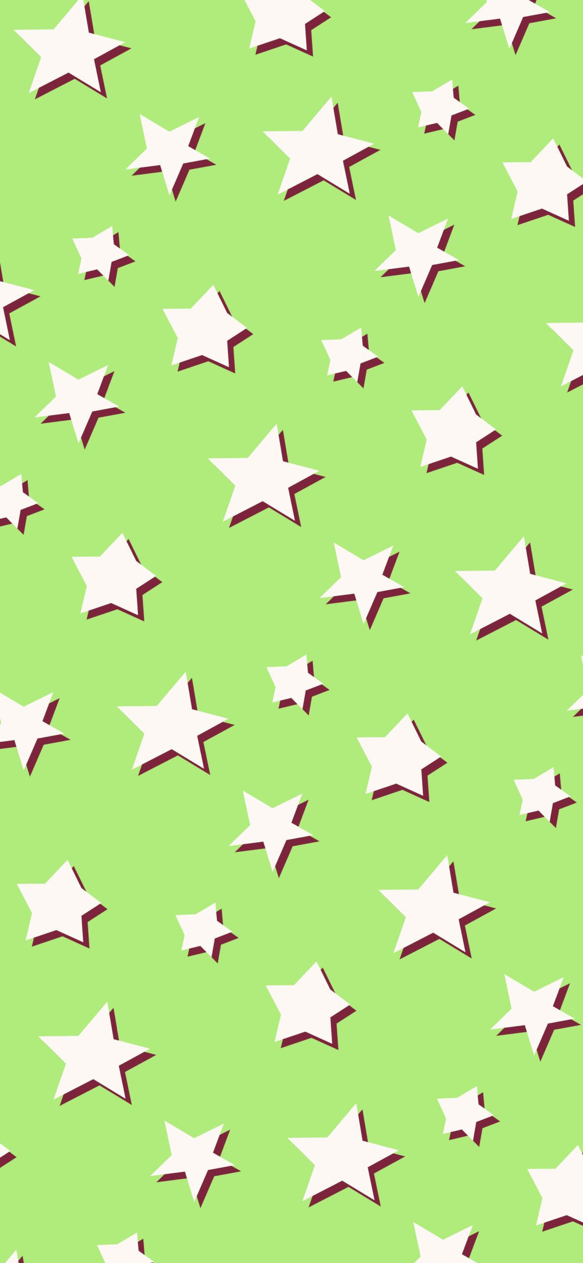 A green wallpaper with white stars - Stars, pattern