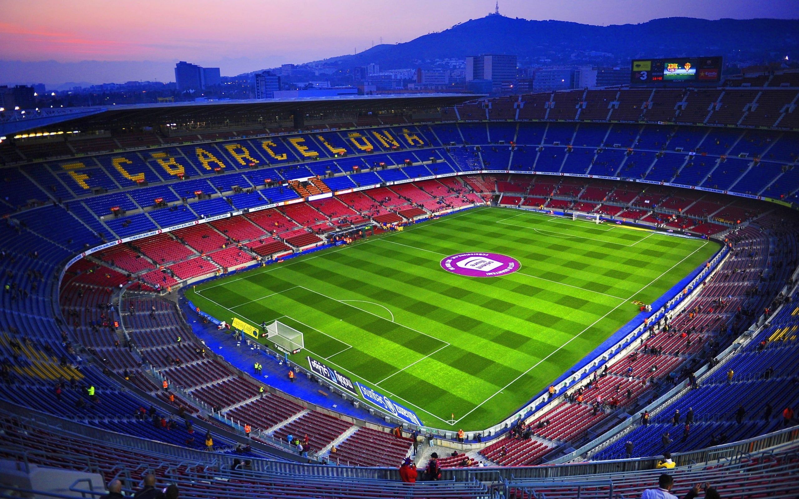 The Camp Nou stadium in Barcelona, Spain, is home to the world-famous soccer team. - Soccer