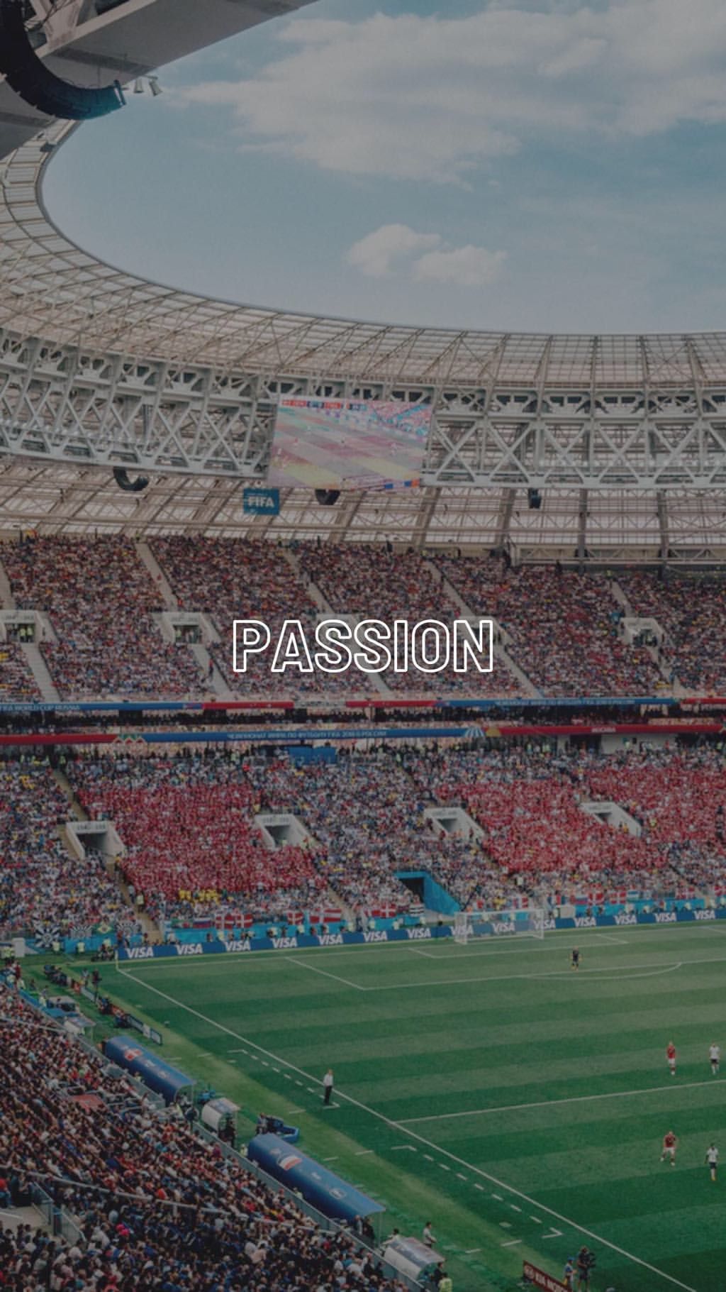 A soccer stadium with the word passion - Soccer