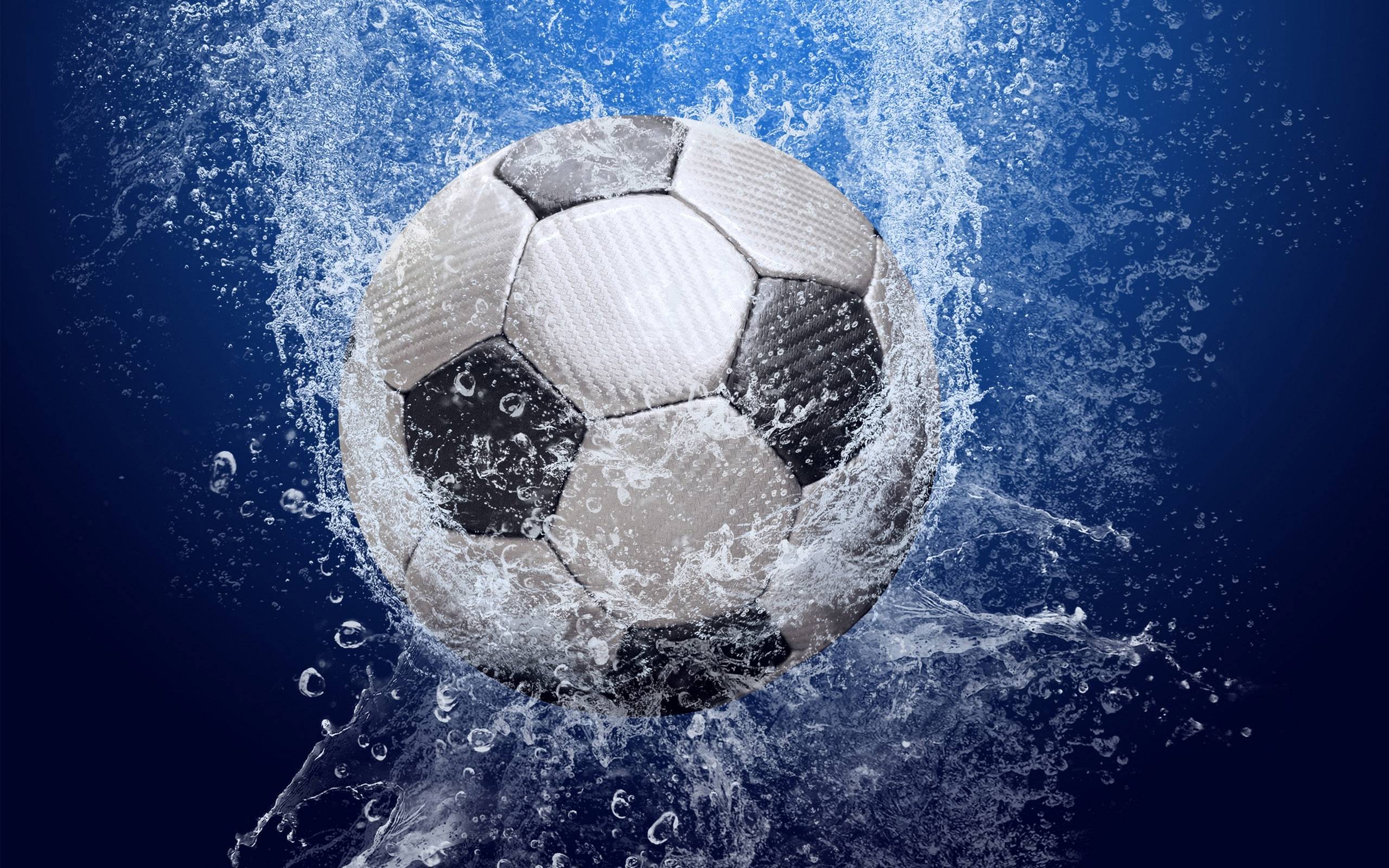 A soccer ball in the water - Soccer