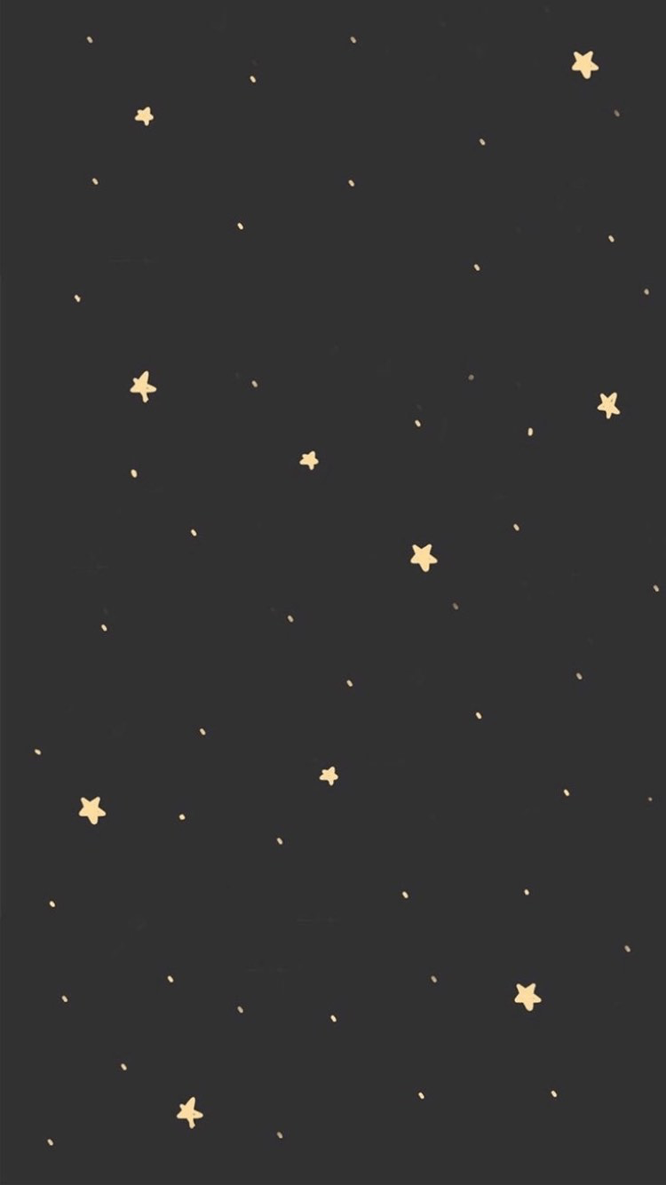 Black background with golden stars in the middle - Stars