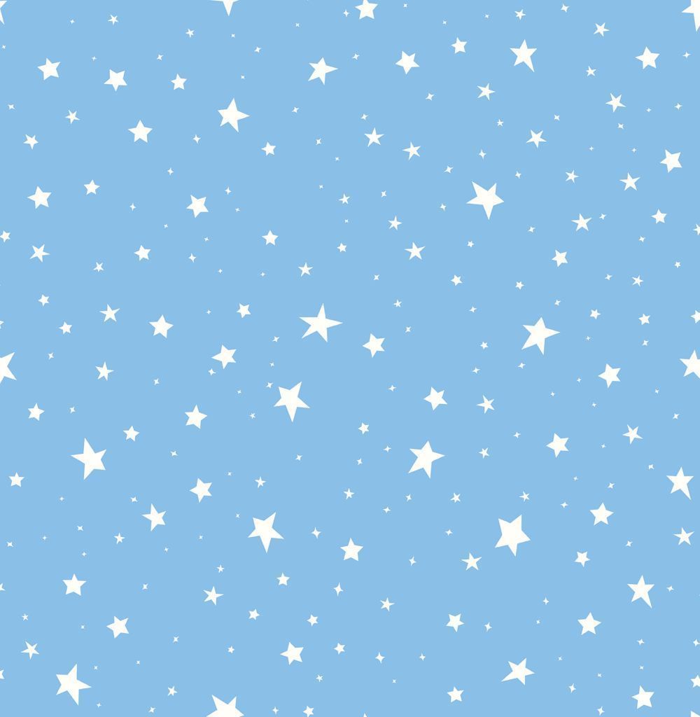A blue background with white stars - Stars