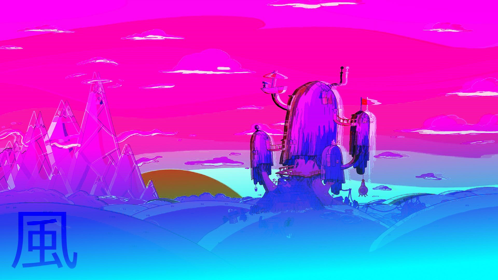A colorful image of an alien landscape - 1920x1080, Adventure Time