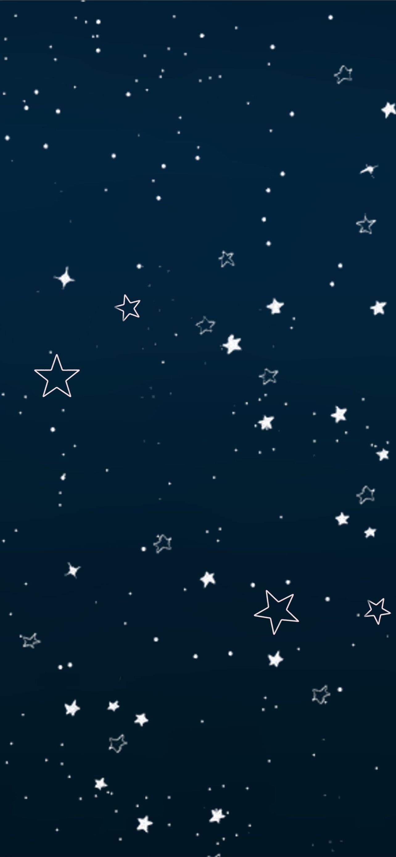 Falling stars on a dark blue background - Stars, Gemini