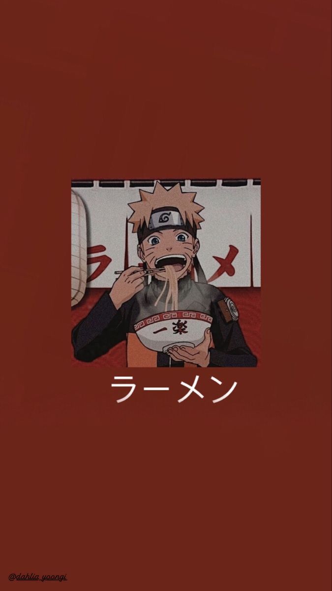 A poster with an image of naruto - Ramen