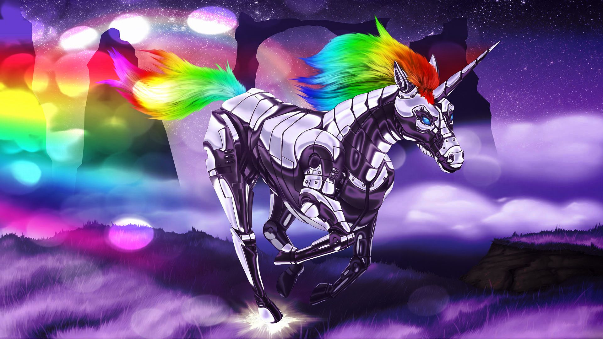 Robot unicorn wallpaper for your phone - Unicorn