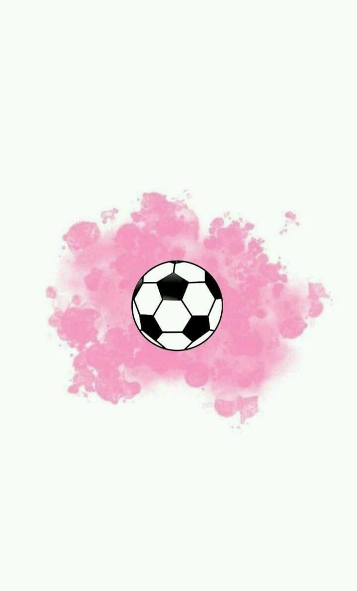 Soccer ball on a pink background - Soccer