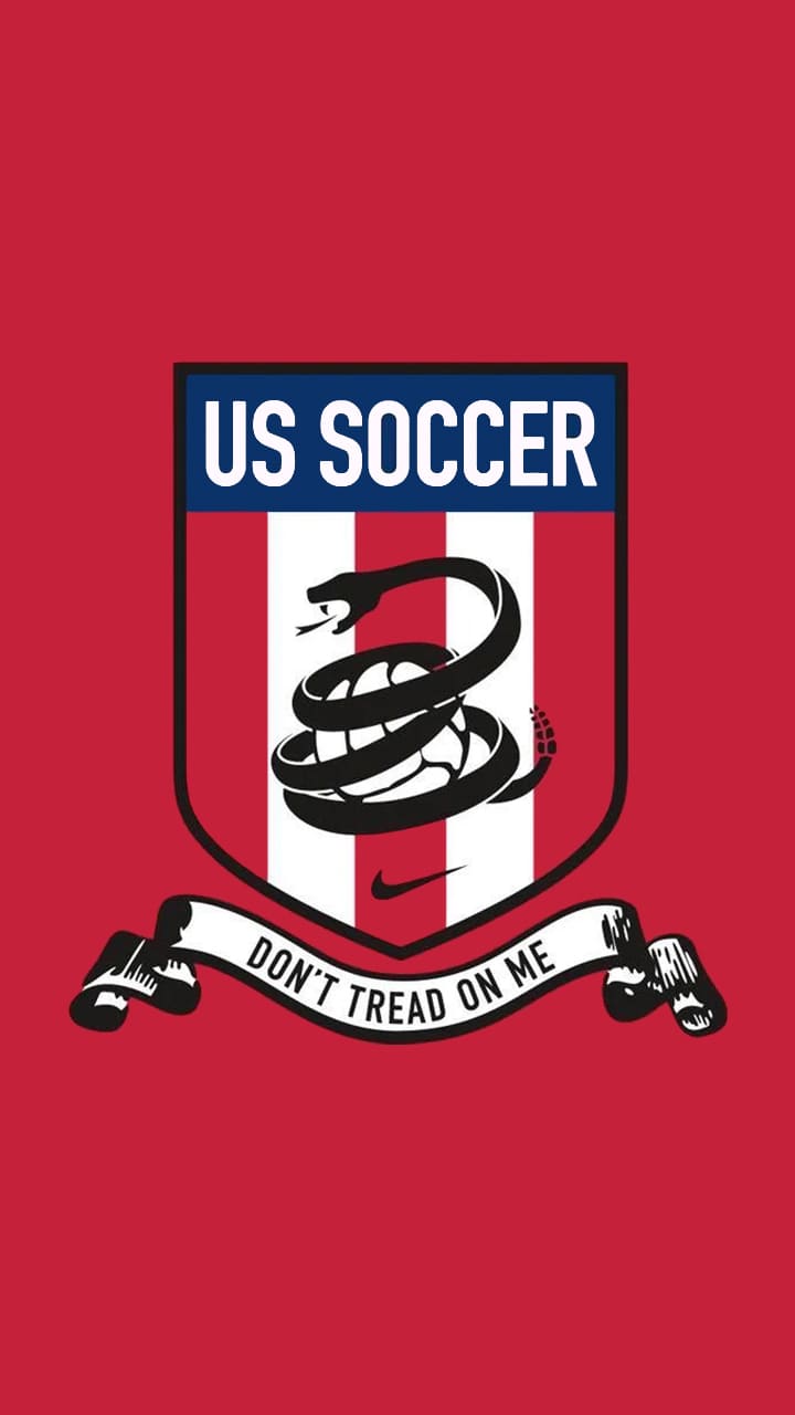The us soccer logo is a shield with an eagle and serpent - Soccer