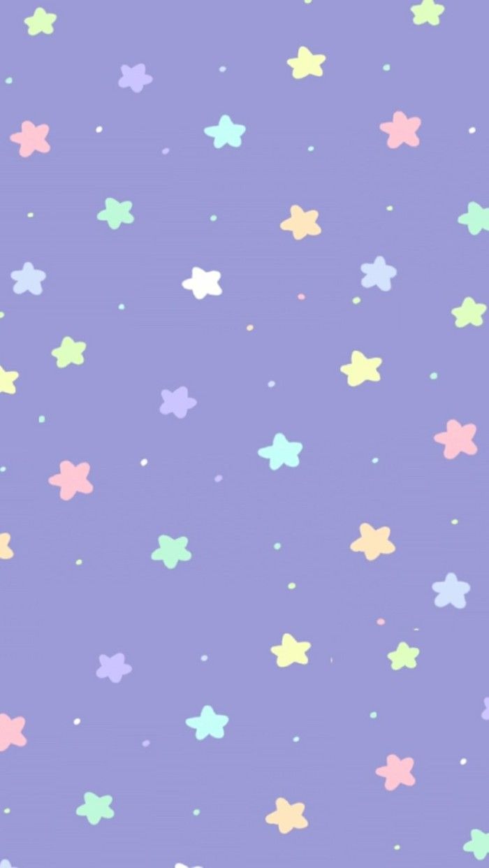A purple background with small stars on it - Stars