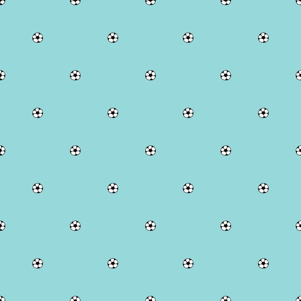 A pattern of white flowers on blue background - Soccer