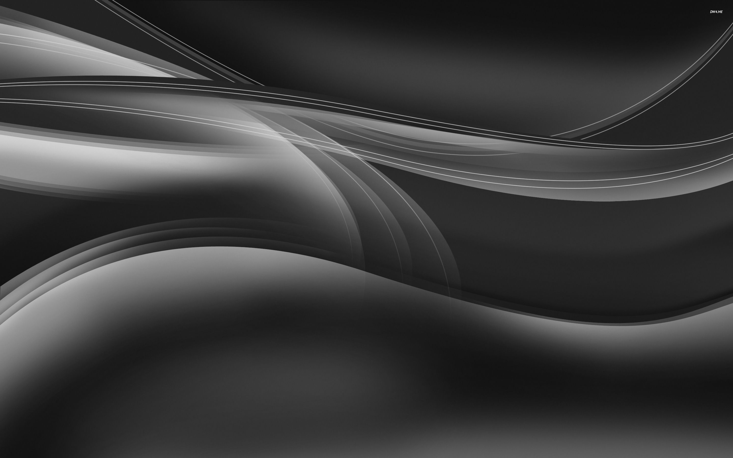 A black and white abstract artwork - Silver