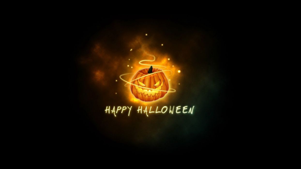 A halloween pumpkin with the words happy holiday - Halloween, Halloween desktop