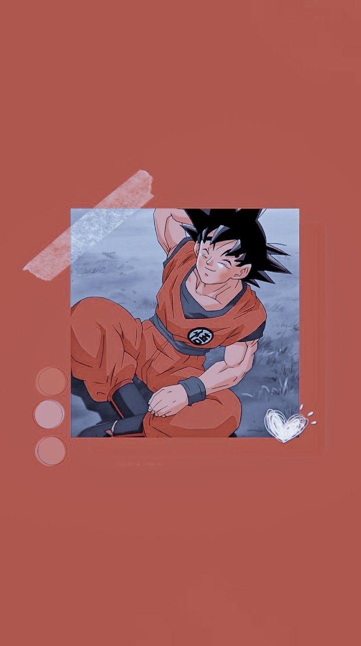 A picture of an image with the words dragon ball - Goku