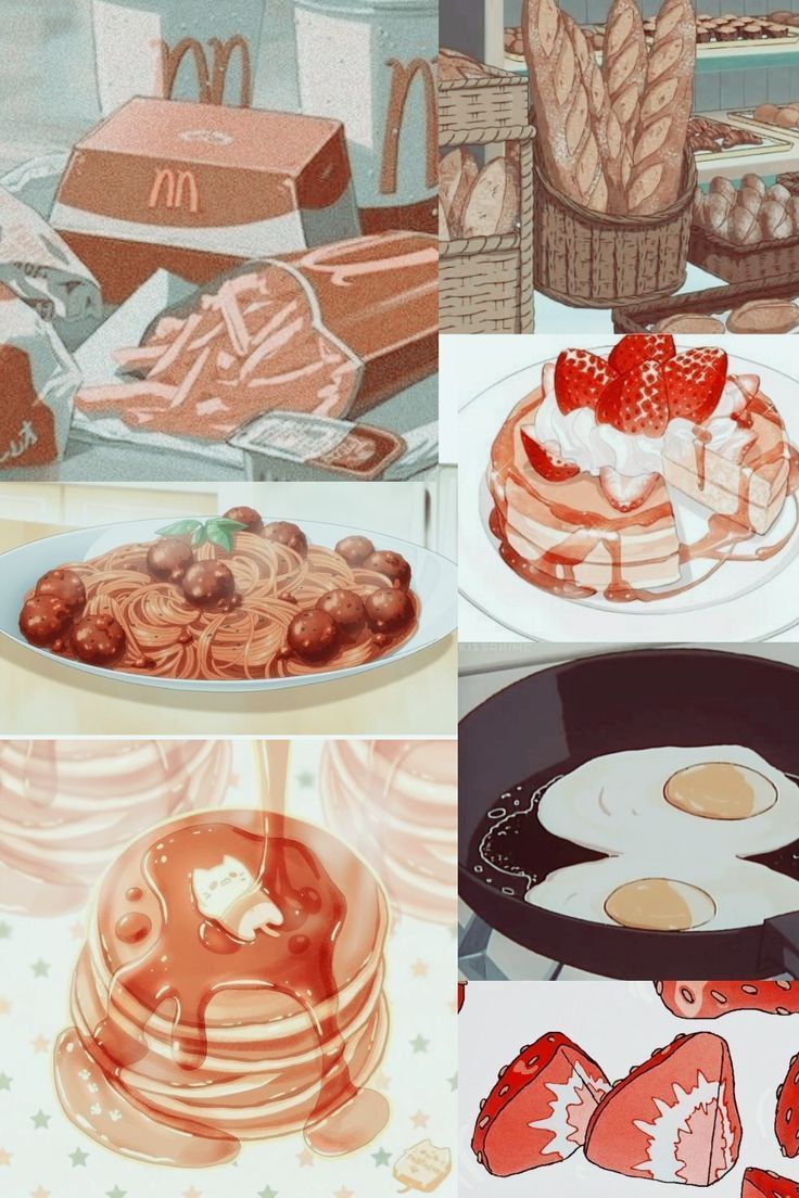 aesthetic anime food wallpaper ♡. Cute anime wallpaper, Anime cover photo, Aesthetic anime