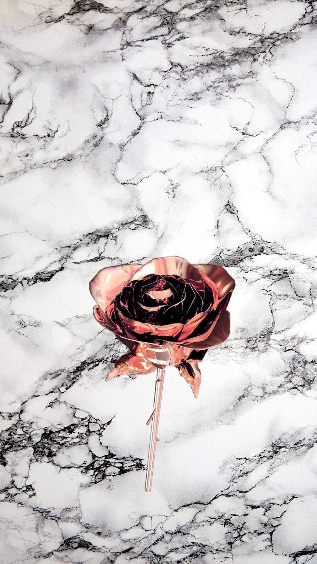 Download Marble Rose Gold Aesthetic Wallpaper