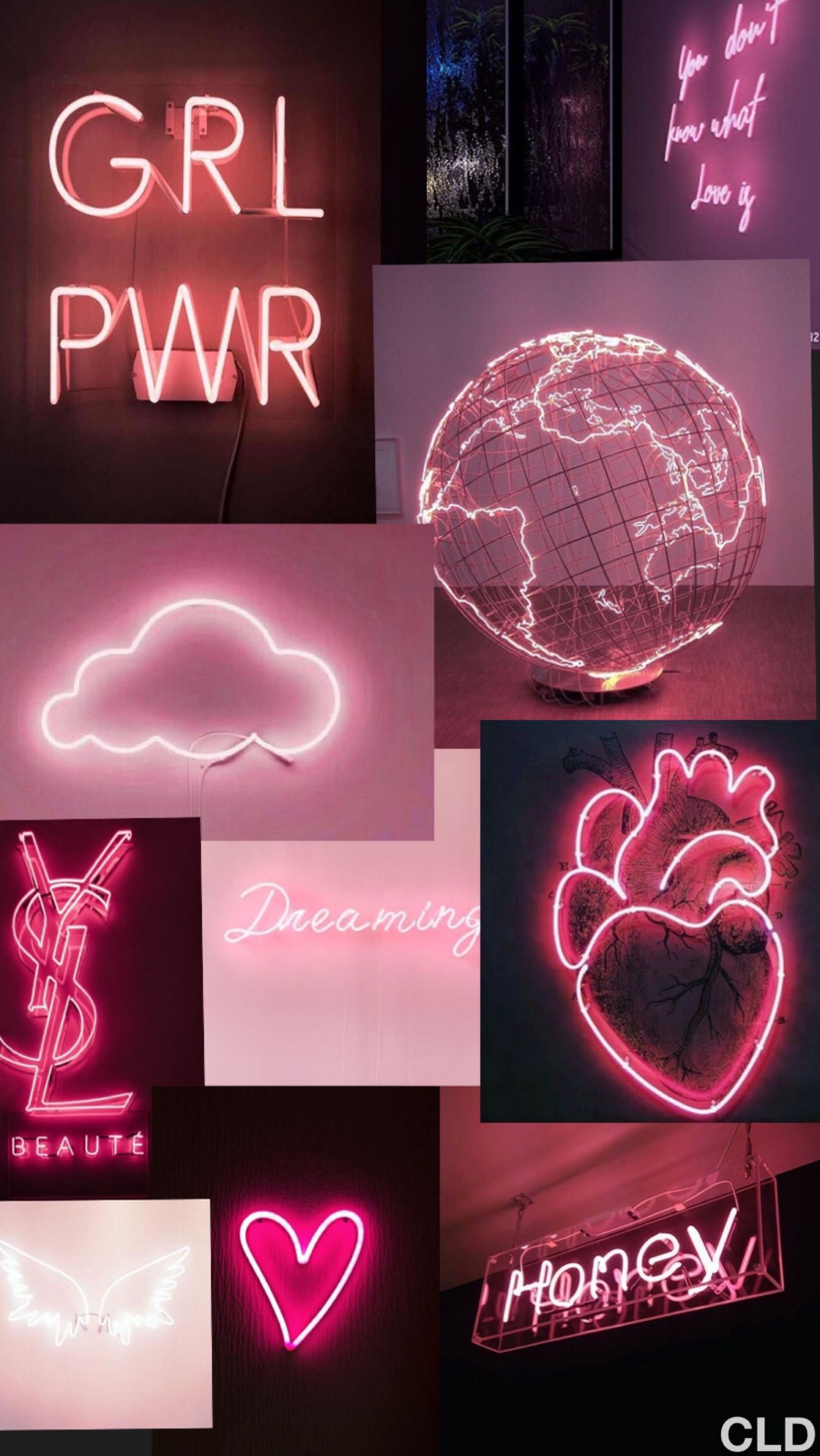 Aesthetic neon pink wallpaper for phone, laptop, desktop, and other devices - Neon, neon pink, pink