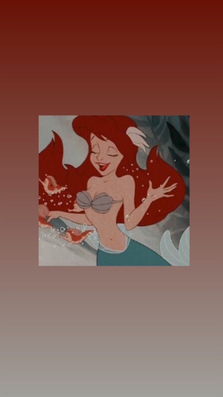 The little mermaid is shown in this picture - Ariel