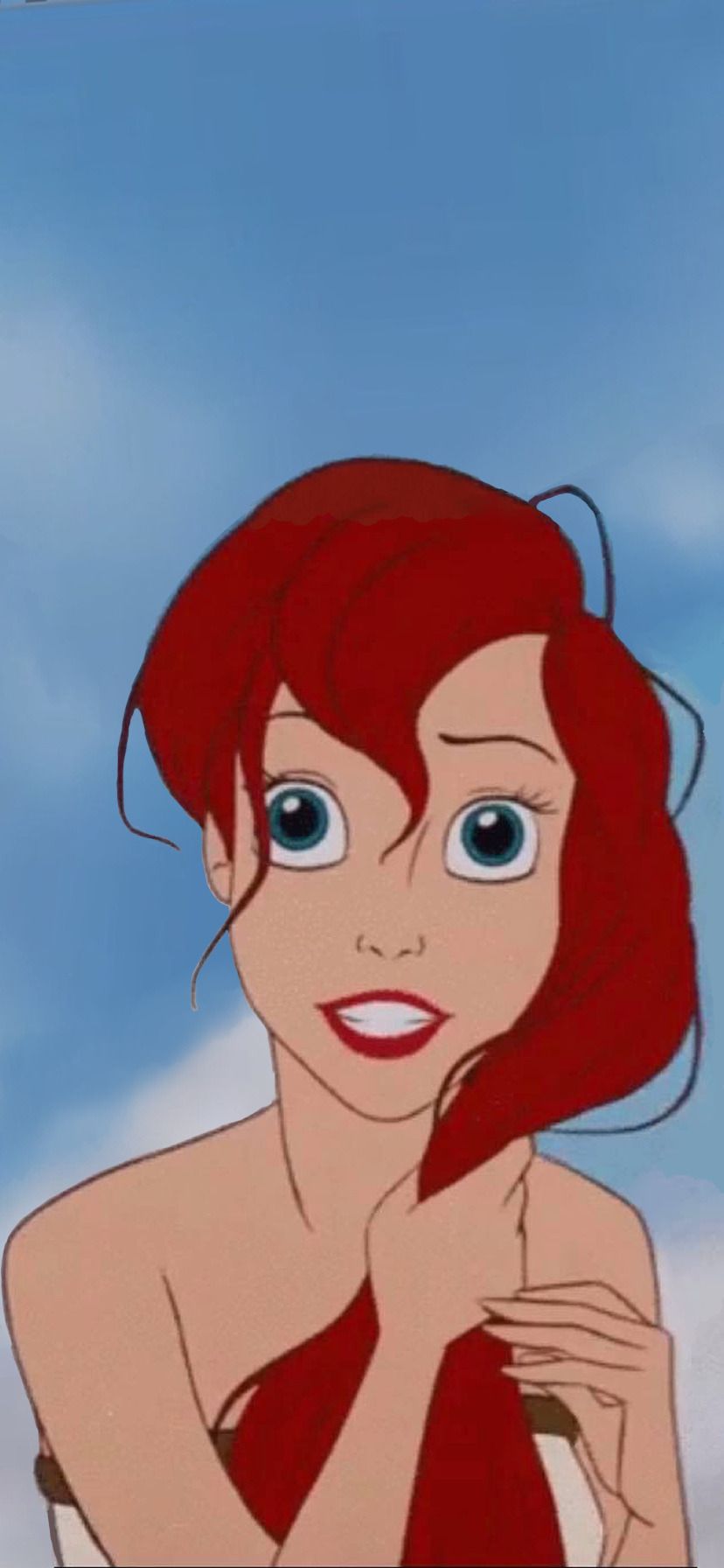 The little mermaid ariel in her red hair - Ariel