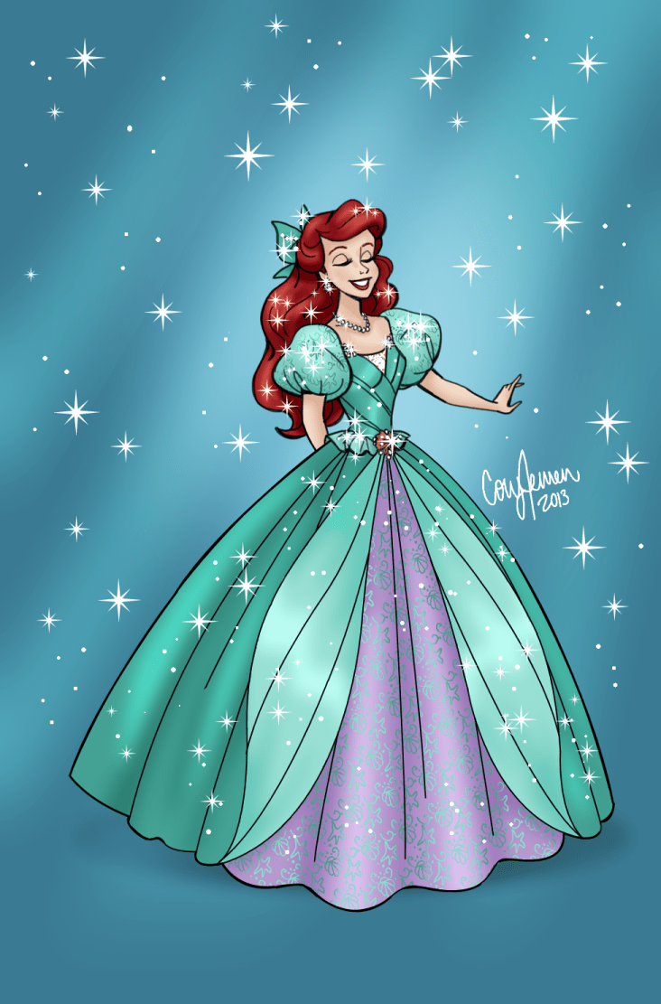 Cory's Ariel Dress desain disney fan Art