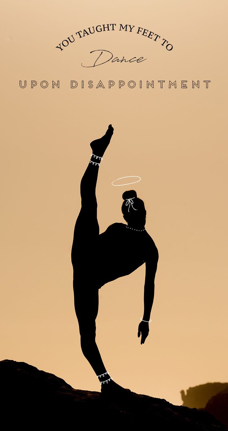 A silhouette of a woman doing a yoga pose with the quote 