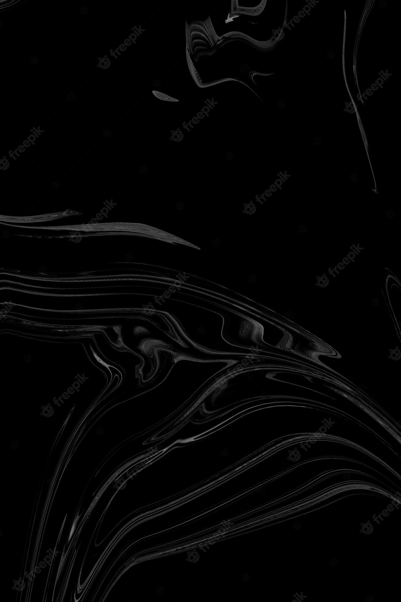 A black and white abstract background with waves - Grunge