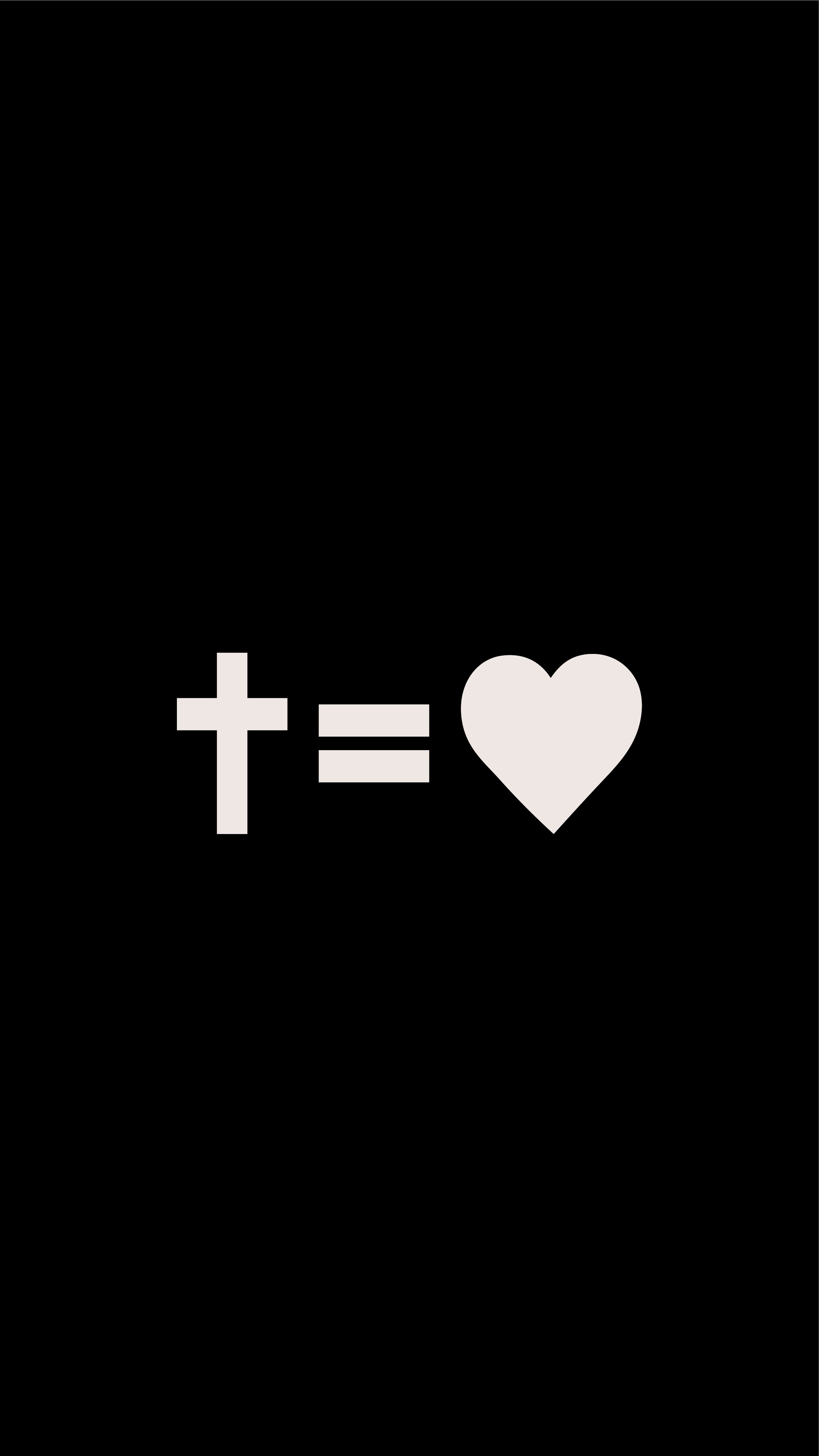 Cross Equals Love, Invite Cards, Banners, Social Media, Phone Wallpaper & More!