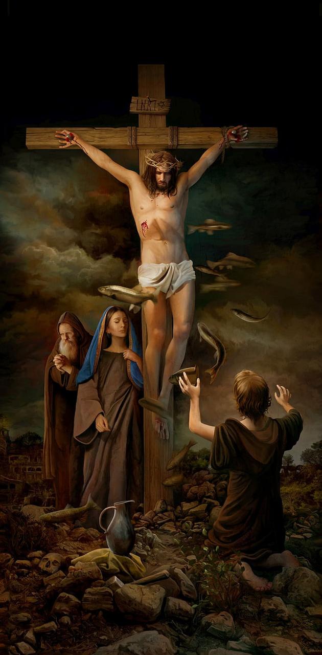Jesus on cross wallpaper