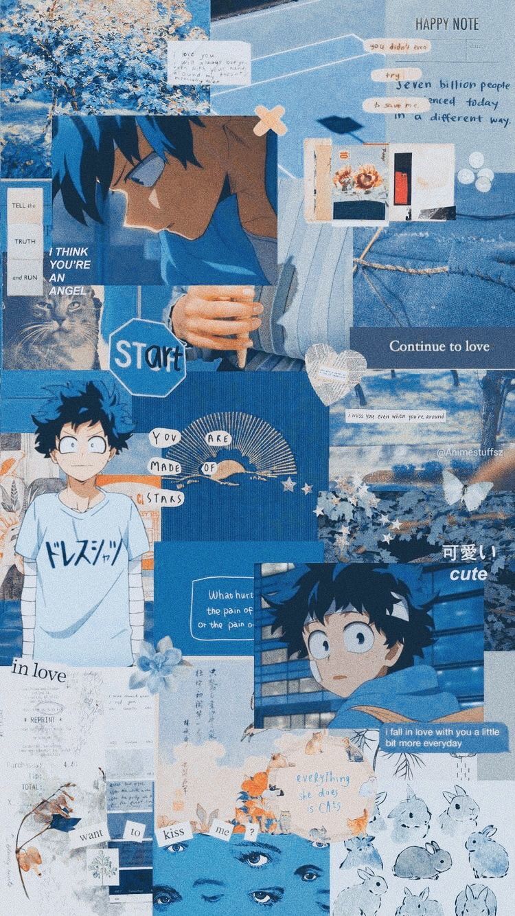Anime Blue Aesthetic Wallpaper