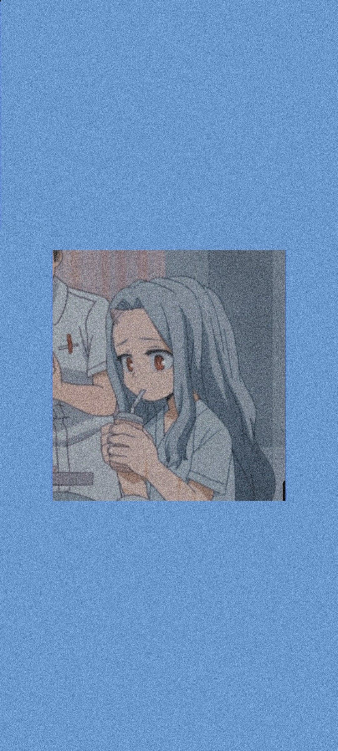 Anime aesthetic background blue phone background - Blue anime