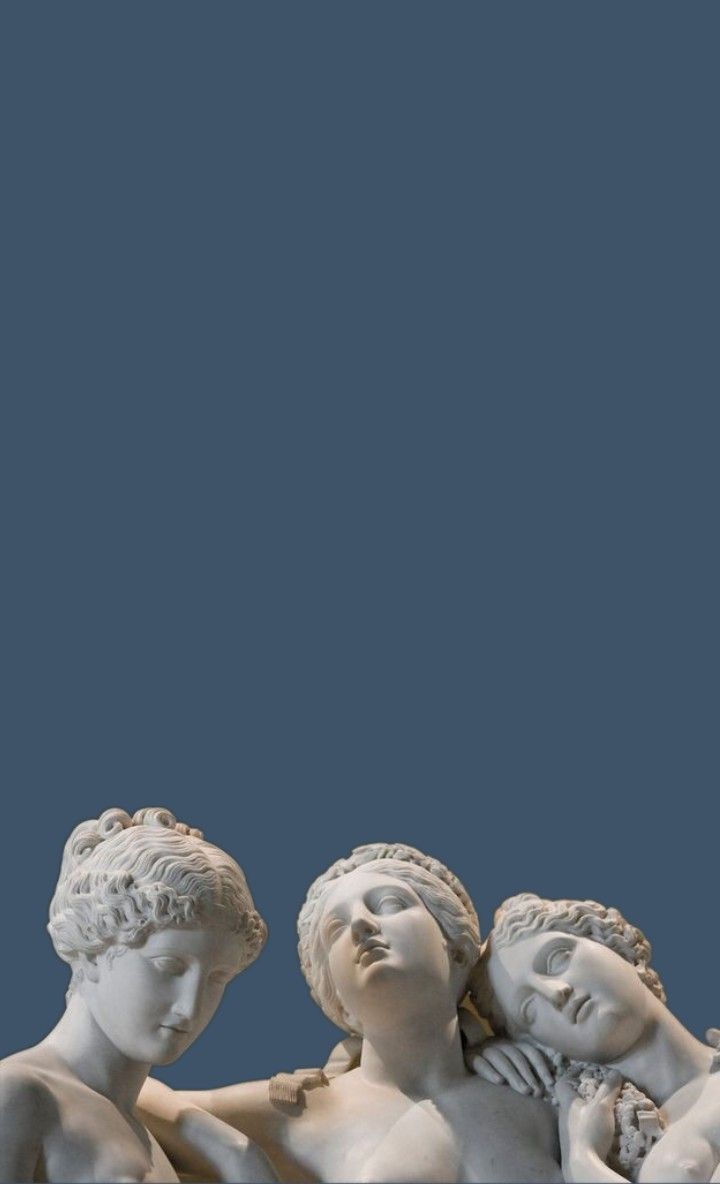 A statue of three women holding hands - Greek statue, statue, Greek mythology